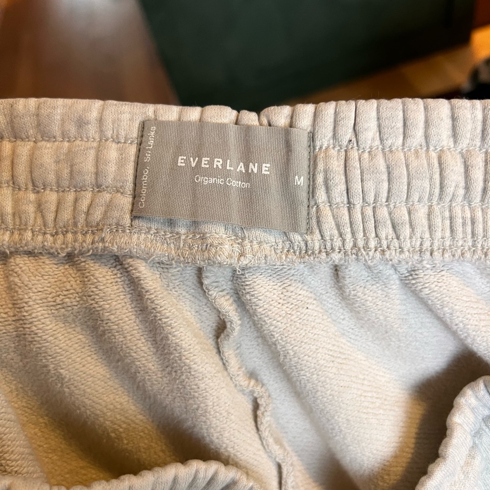 Everlane Light Gray Organic Cotton Joggers